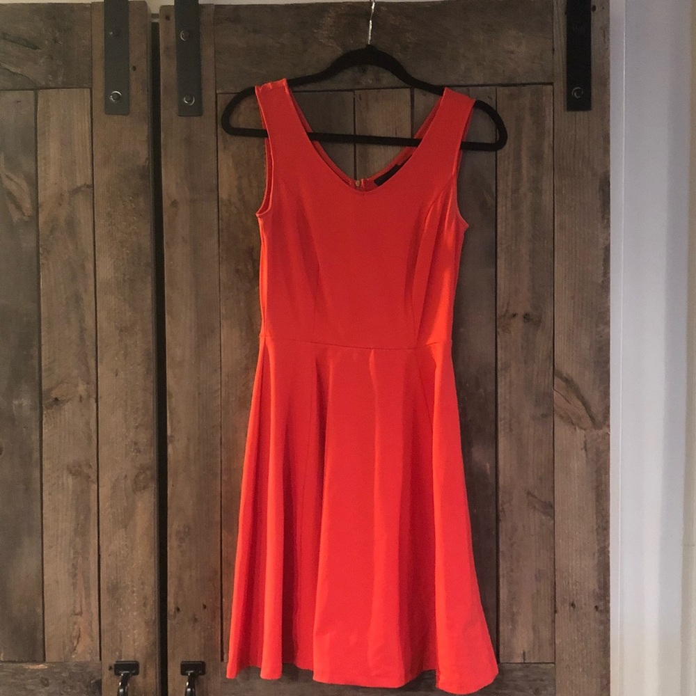Orange Cotton Summer Dress